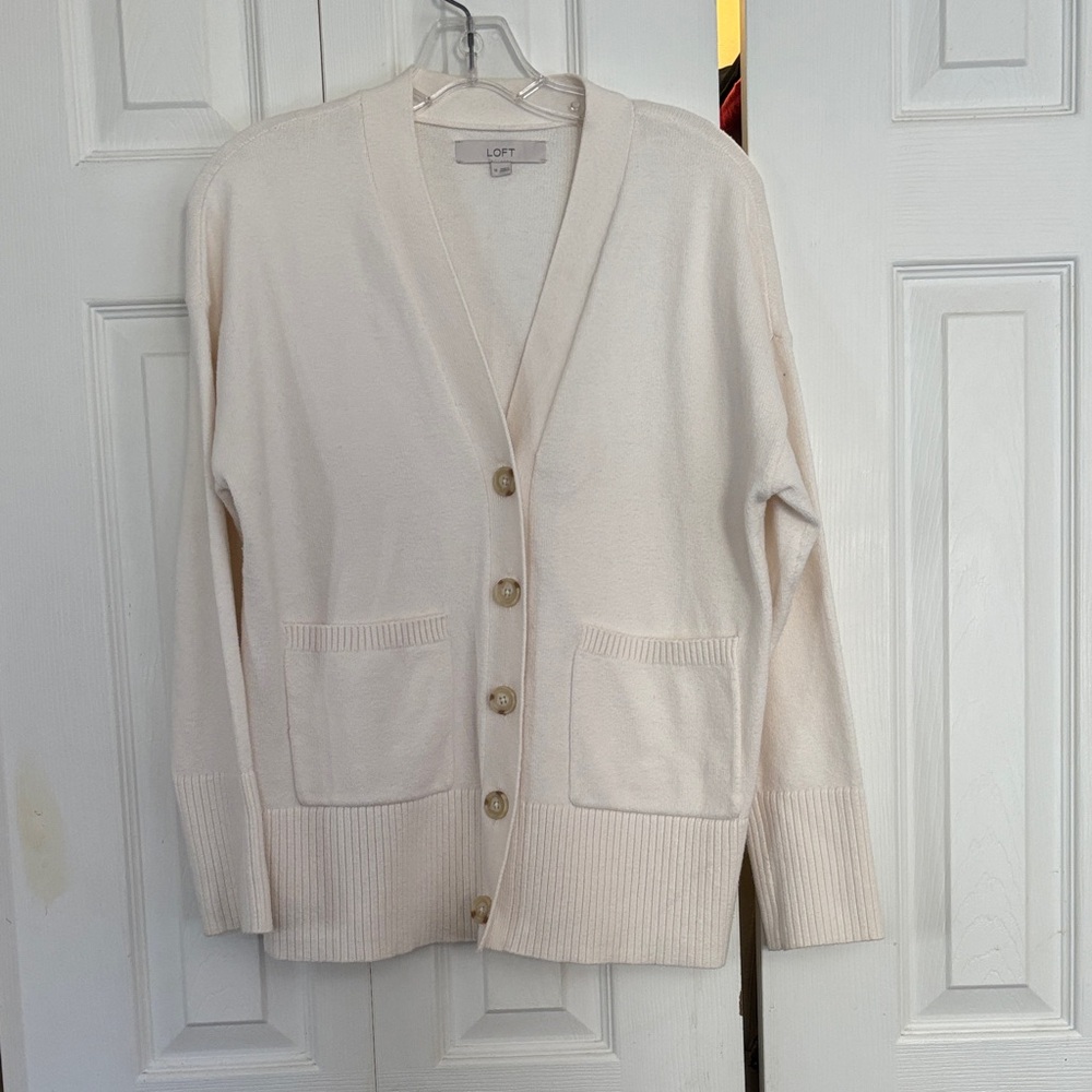 Ivory Cardigan - LOFT medium